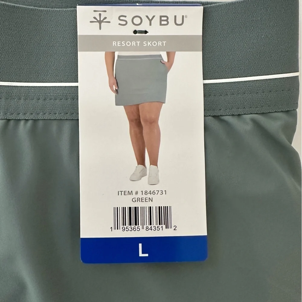 Soybu Womens Skort Green Skirt Inner Shorts - Picture 3 of 11